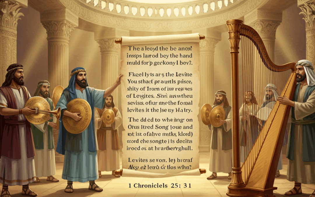 역대상25:1-31절/여호와 찬송하기를 배워 익숙한 자들(25.06.25)